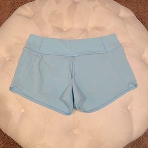 Lululemon Speed Up 4 inch Light Blue